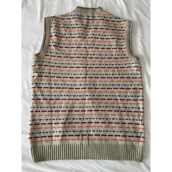 Vtg. Deekay Oswel V-neck Sweater Vest Casual Preppy - Picture 5 of 7